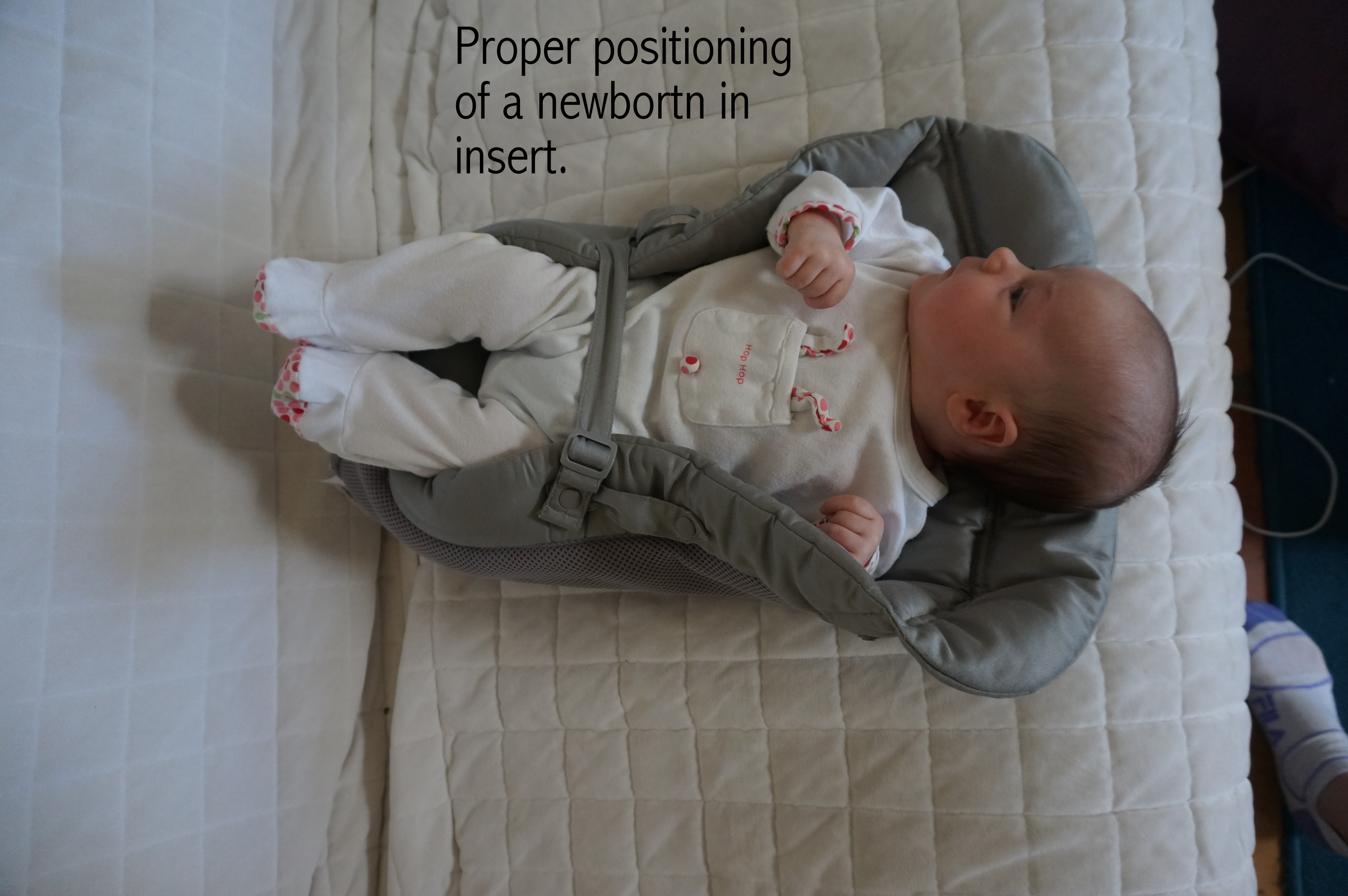 how to put on ergo baby carrier with infant insert